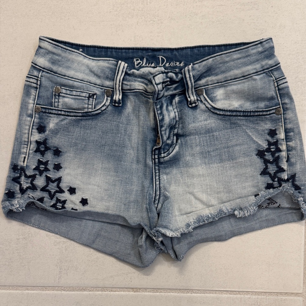 Women's Denim Shorts - Blue